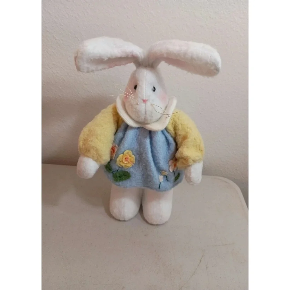 Easter Rabbit with Blue & Yellow Coat